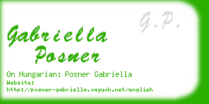 gabriella posner business card